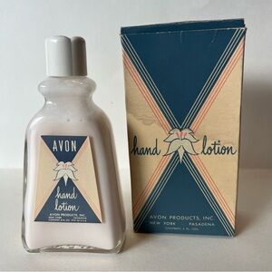 Vintage 1951 Avon Hand Lotion Glass Bottle Collectible ~RARE!